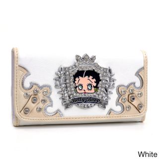 Betty Boop Rhinestone Crest Checkbook Wallet