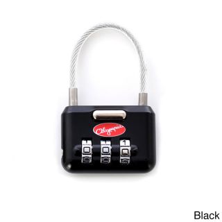 Olympia Metal 3 dial Combination Luggage Lock (Black, silverMaterials MetalDimensions 2.5 inches long x 1.5 inches wide x 0.5 inches high )