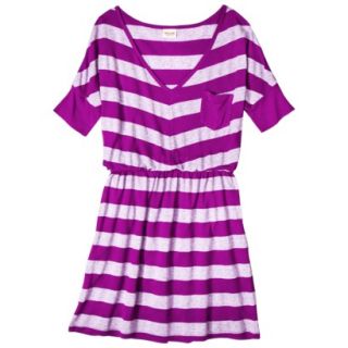 Mossimo Supply Co. Juniors V Neck Elbow Sleeve Dress   Violet XS(1)