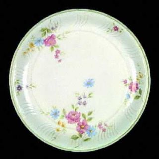 Mikado Donna Salad Plate, Fine China Dinnerware   Imperial Collection,Floral,Gre
