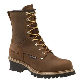 Carolina Waterproof Logger Boot   8in., Brown, Size 12, Model# CA8821