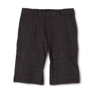 Dickies Mens Regular Fit Shorts   Dark Gray Plaid 38