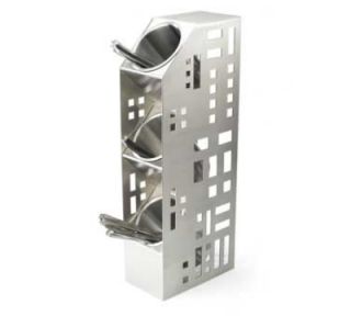 Cal Mil 3 Cylinder Squared Display, 5 x 8 x 20.5 in, Stainless