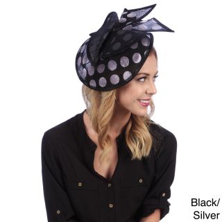 Swan Womens Sinamay Covered With Velvet Dots Fascinator (100 percent Wool   ChenilleInside dimensions 22 inches to 22.5 inches Crown 4 inchesBrim 5.5 inchesCare instructions Hand wash onlyImportedClick here to view our hat sizing guide)