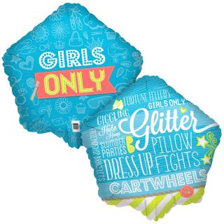 Girls Only Party Foil Balloon