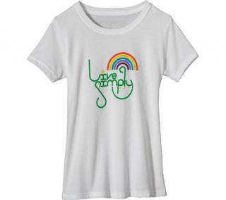 Girls Patagonia Live Simply™ Rainbow T Shirt 62186   White Graphic T Shir