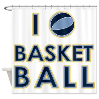  I Love Memphis Basketball Shower Curtain  Use code FREECART at Checkout