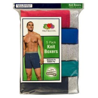 Fruit of the Loom Mens 5pk Boxers   Assorted and Varied Colors XXL