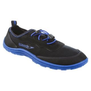 Speedo Mens Surfwalker Lace Up Water Shoes Black & Blue   Medium