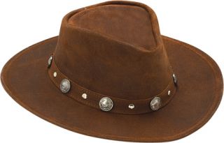 Minnetonka Buffalo Nickel Hat   Brown Ruff Leather Hats