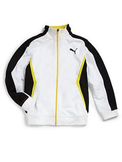 Puma Active Toddlers & Little Boys React Track Jacket   White