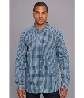 Marc Ecko Cut & Sew Conklin L/S Shirt Mens Long Sleeve Button Up (Blue)