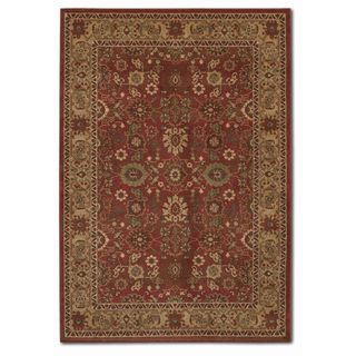 Pera All Over Mashhad Crimson/ Fawn Rug (22 X 42)