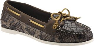 Womens Sperry Top Sider Audrey Python   Brown Python Casual Shoes