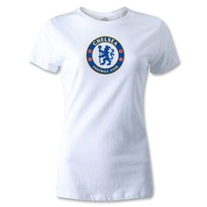 hidden Chelsea Crest Womens T Shirt (White)