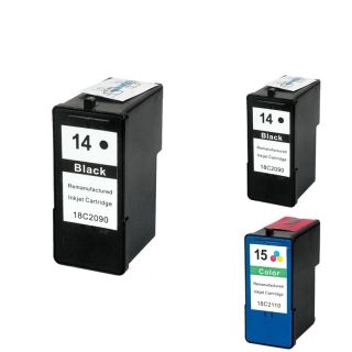 Lexmark 18c2090 3 ink Black/ Color Cartridge Set (remanufactured)