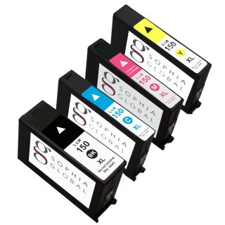 Sophia Global Remanufactured Lexmark 150xl Black, Cyan, Magenta, Yellow Ink Cartridges (pack Of 4) (Black, cyan, magenta, yellowPrint yield Up to 750 pages each black and up to 700 pages each colorModel SGLexmark150XLBCMYPack of Four (4)Compatible Prin