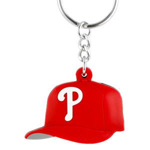Philadelphia Phillies AMINCO INC. MLB Soft Rubber Cap Keychain