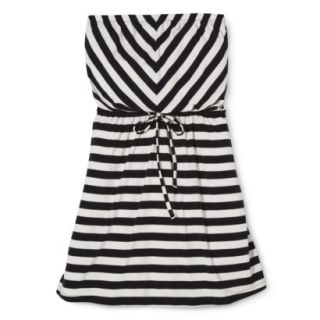 Mossimo Supply Co. Juniors Plus Size Strapless Dress   Black/White 3X