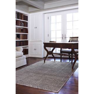 Hand knotted Franklin Stone Wool Rug (50 X 76)