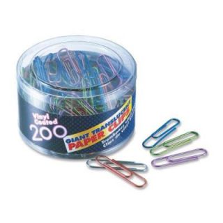 Officemate OIC Translucent Vinyl Paper Clips