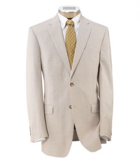 Tropical Blend 2 Button Slim Fit Suit with Plain Front Trousers Extended Sizes.