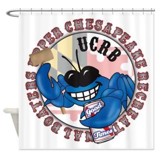  UCRB Crab logo Shower Curtain  Use code FREECART at Checkout