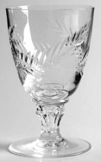 Royal Leerdam   Netherland Princess Astrid Wine Glass   Fern Cut