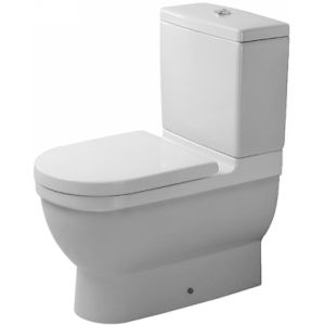 Duravit 0128090092 Starck 3 Toilet Close Coupled Washdown Model Without Cistern/