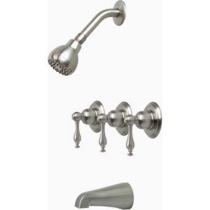 Premier Faucets 119280 Wellington 3 Handle Tub & Shower Faucet