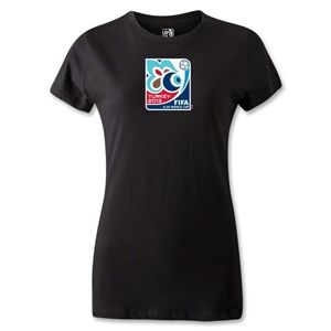 FIFA U 20 World Cup Turkey 2013 Womens Emblem T Shirt (Black)