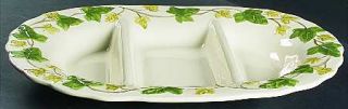 Franciscan Ivy Ii (England) Oval Divided Server, Fine China Dinnerware   England