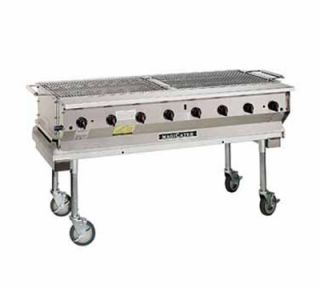 Magikitchn 60 in Modular Design Grill w/ Aluminized Steel Construction, Water Tubs