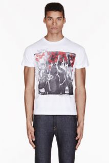 Diesel White Lappa Crowds Graphic T_shirt