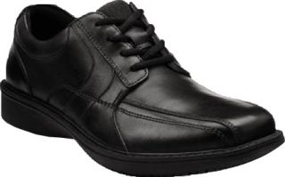 Mens Clarks Wader Run   Black Leather Lace Up Shoes