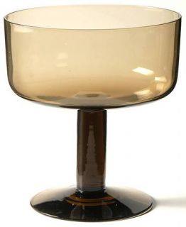 Orrefors Picnic Canyon Brown Champagne/Tall Sherbet   Stem#2339,Brown Bowl & Ste