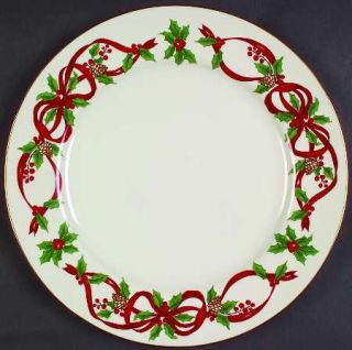 Noble Excellence 12 Days Of Christmas Dinner Plate, Fine China Dinnerware   Red
