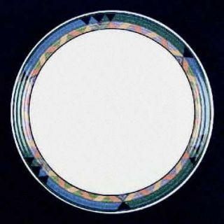 Mikasa Malibu Dinner Plate, Fine China Dinnerware   Cera Stone, Multicolor Edge