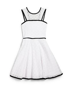 Sally Miller Girls XO Lace Dress   White