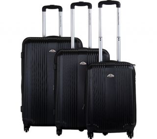 CalPak Torrino 3 Piece   Black Hardside Luggage