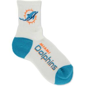 Miami Dolphins For Bare Feet Ankle White 501 Sock