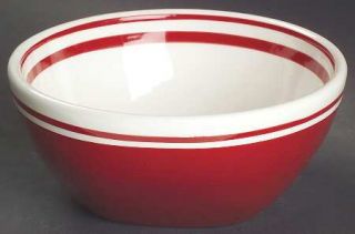 Dansk Circa Red Soup/Cereal Bowl, Fine China Dinnerware   White Background, Red