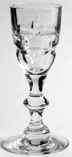 Hawkes Killarney Cordial Glass   Stem #7330, Cut