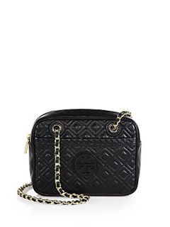 Tory Burch Marion Quilted Crossbody Bag   Black