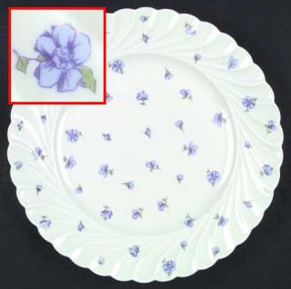 Haviland Linette Dinner Plate, Fine China Dinnerware   France, Blue Flowersswirl