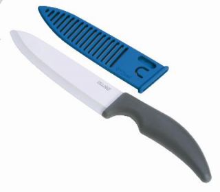 Jaccard 6 in Ceramic Chef Knife, Ergonomic Soft Grip Handle, Non Stick Blade