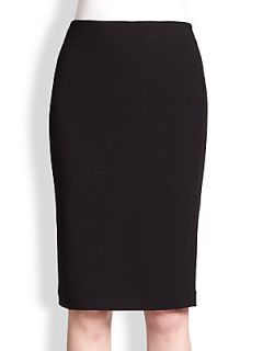 Brunello Cucinelli Wool Pencil Skirt   Black