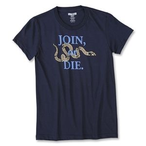 Objectivo Ultras Join or Die Womens T Shirt (Navy)