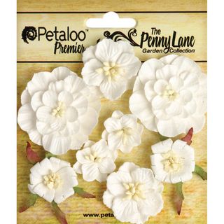 Penny Lane Mixed Blossoms 8/pkg white