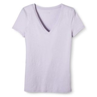 Womens Vintage V Neck Tee   Spring Lilac   XS